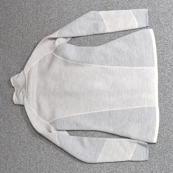 Smartwool Full Zip Cardigan Sweater Merino Wool Size XS in Ivory & Gray - Picture 5 of 11